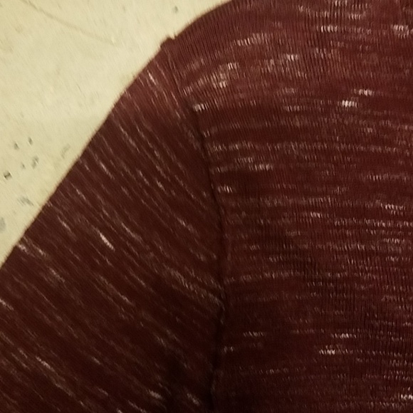 Express Men red and white marled sweater - Picture 6 of 8